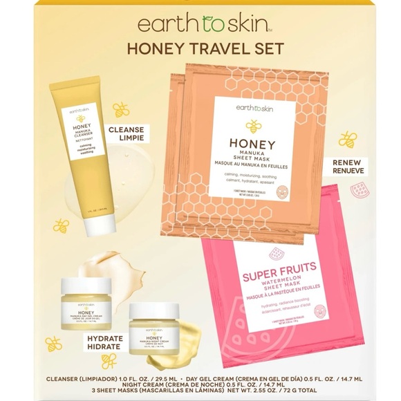 Earth To Skin Honey Travel Set - Picture 2 of 6